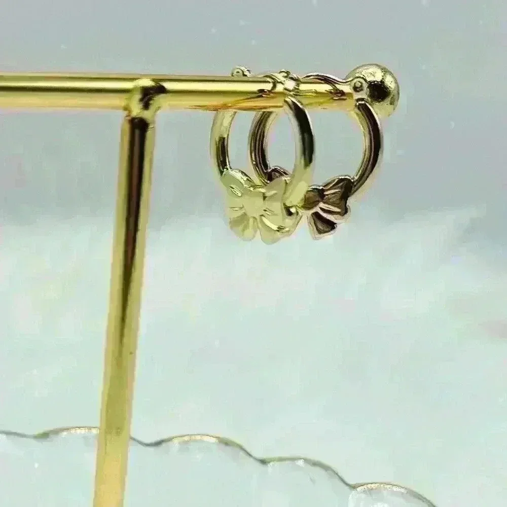 Carmen Bow Hoop Earrings